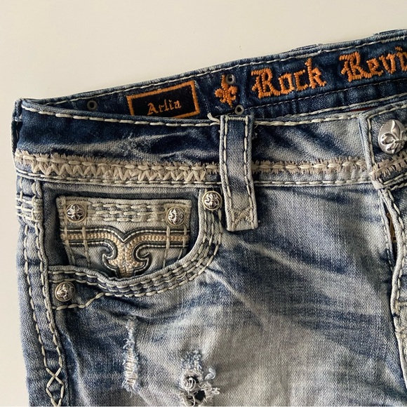 Sold Rock Revival Arlia Short Size 28 - Picture 4 of 12